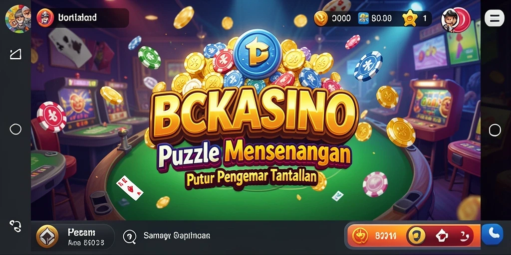 Skrin utama BCKASINO menunjukkan gameplay Puzzle yang menantang dan menyenangkan.