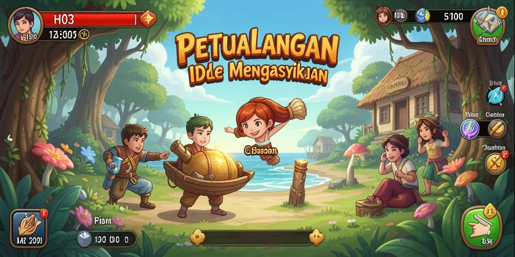 Tampilan menarik gameplay H03 dalam mode Idle yang mengasyikkan.