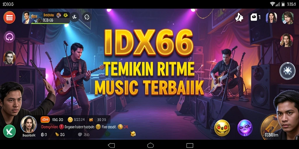 Tampilan menarik dari gameplay <strong>IDX66</strong> saat bernyanyi dan bermain alat musik.