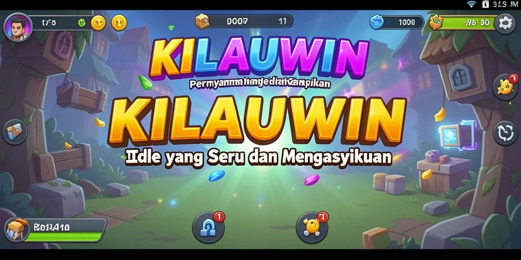 Tampilan gameplay KILAUWIN dengan karakter dan sumber daya yang menarik.