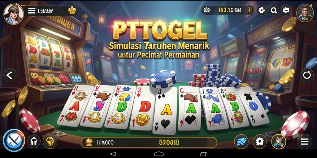 Screenshot utama menampilkan gameplay seru PTTOGEL yang interaktif.