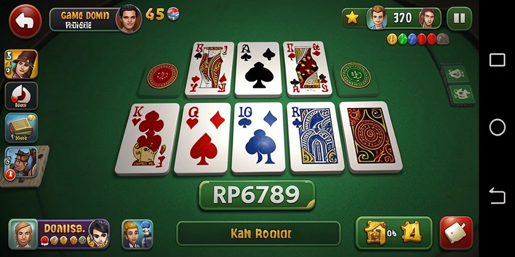 Tampilan gameplay Domino yang seru dan menantang.