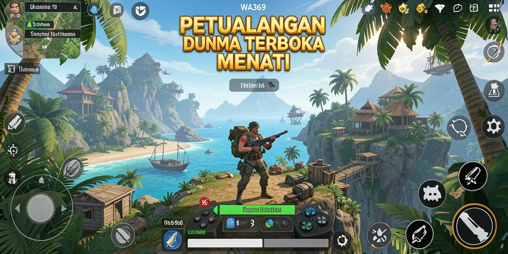 Tampilan gameplay menarik dari WA369 di dunia terbuka.