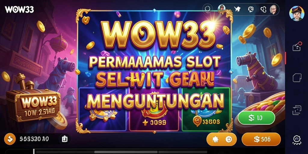 Tampilan menarik dari gameplay slot WOW33 yang mengasyikkan.